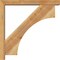 Ekena Millwork Westlake Block Rough Sawn Bracket w/ Offset Brace, Western Red Cedar, 4"W x 26"D x 26"H BKT0402X26X26WTL05RWR - alternate 2